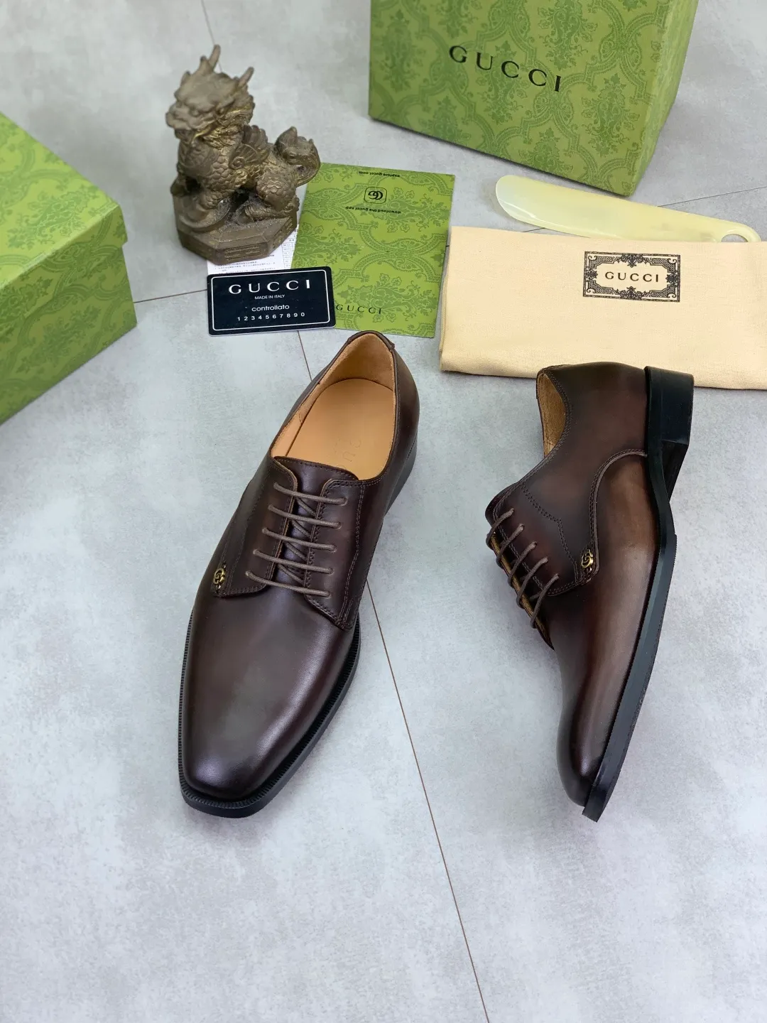 Men's men's shoes 💰P560 [New style] Water dyed cowhide 💰💎💎💎 [Gucci] GUCCI high-end men's formal business leather shoes, original order 1:1! Original imported high-end open-edge beaded calfskin, original metal buckle, imported first-layer cowhide lining for feet. Original outsole, men's shoe size: 39-44 (45 customized) 3️⃣ colors available